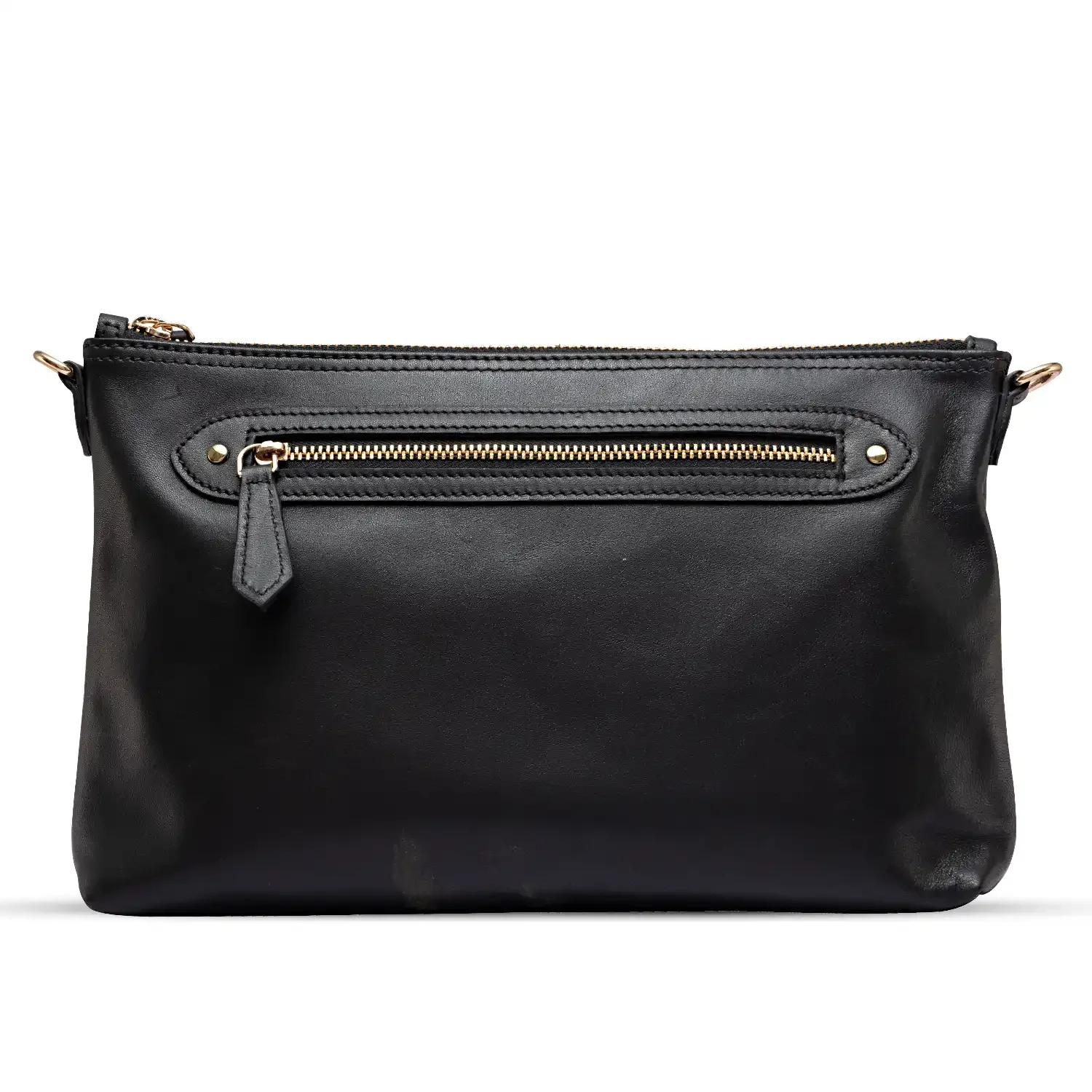 Women’s Mia Crossbody Leather Bag in Black, image 4