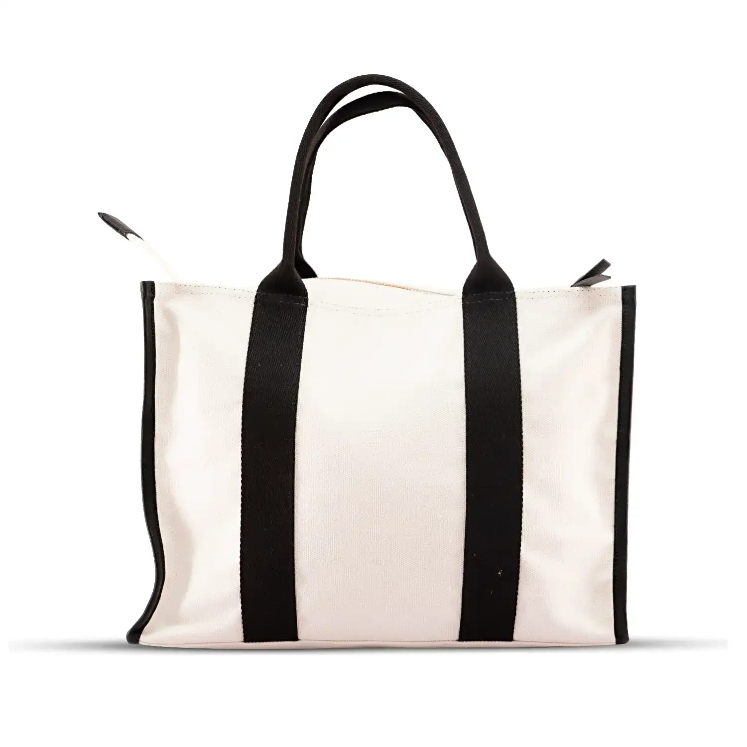 Heavy Duty Cotton Canvas Tote Bag in White, image 3
